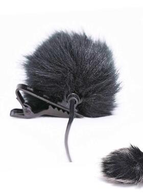 Black Fur Windscreen Windshield Wind Muff For Lapel Micropho