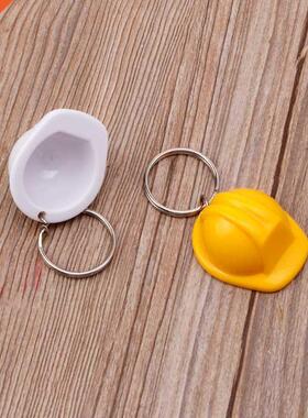 Hard Hat Keychain Keyring Key Chain Pendant Men Women Birthd