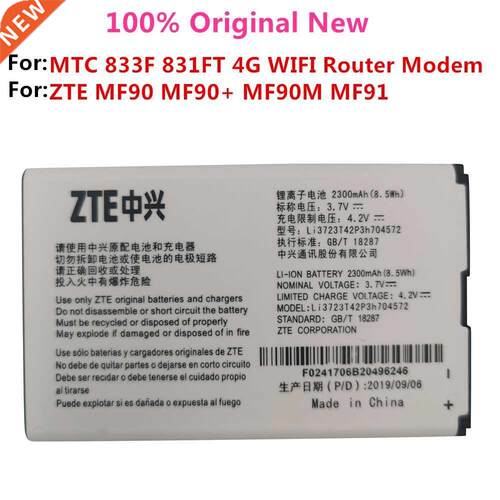 New High Quality Battery Li3723T42P3h704572 ZTE MF91 MF90 4