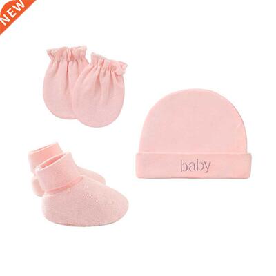 Newborn Hat+Gloves+Socks Set Fashion Soft Headwear Infant Ni