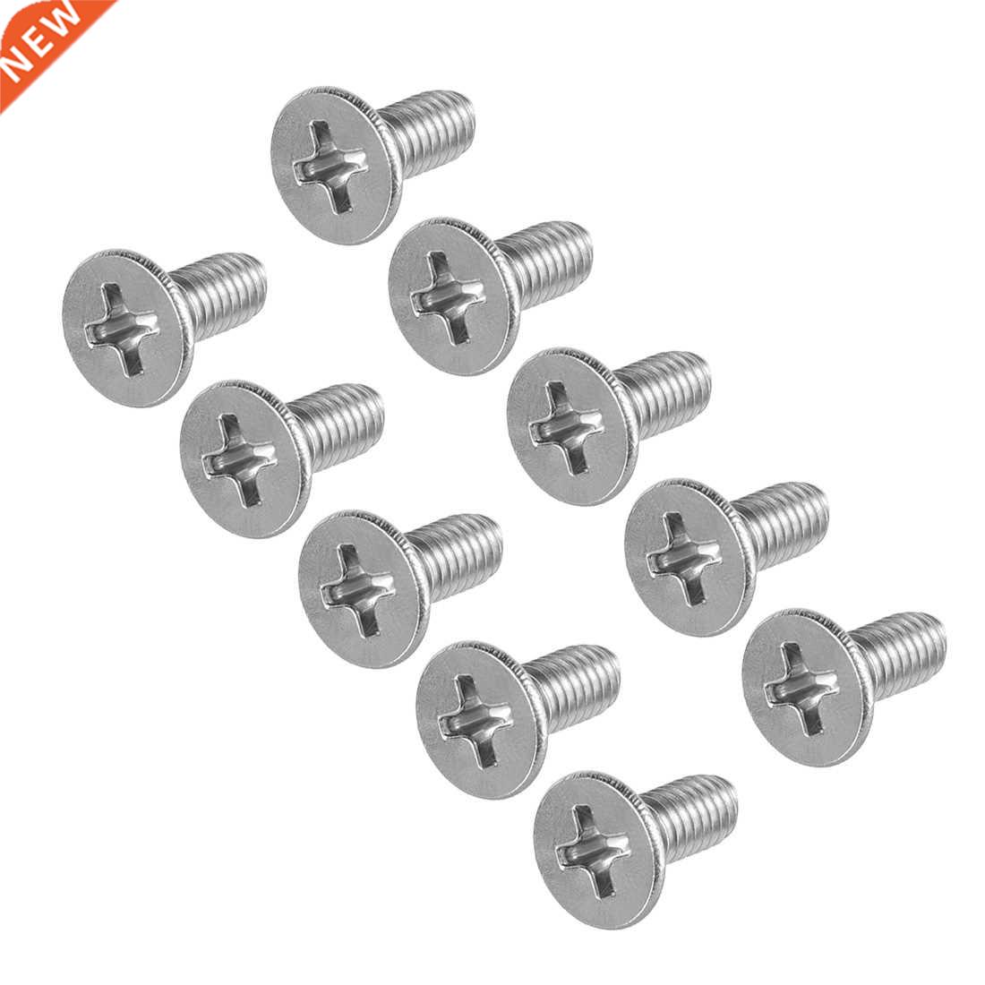 50Pcs M4x10mm Flat Head Machine Screws, Phillips Cross Screw