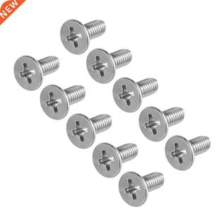 50Pcs M4x10mm Flat Head Machine Screws, Phillips Cross Screw