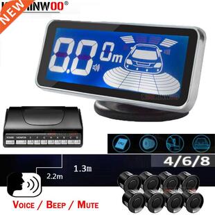 Koorinwoo Parktronic LED Digital Parking Sensor 4/6/8 Rever