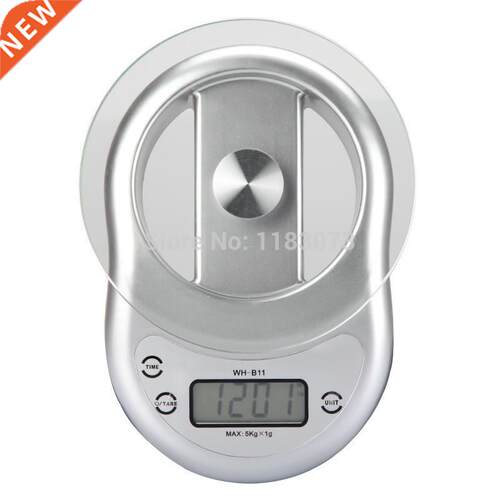 5KG 1g Electronic Kitchen Scale with Clock Countdown Alarm F