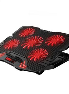 12-17inch Gaming Lap Cooler five Fan Led Screen Two USB P