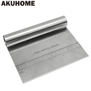 Stainless Steel Dough Cutter Pastry Spatulas Pizza Scraper F