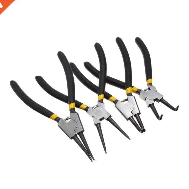 4pcs Carbon Steel Retaining Ring Pliers 7'' Snap Rin