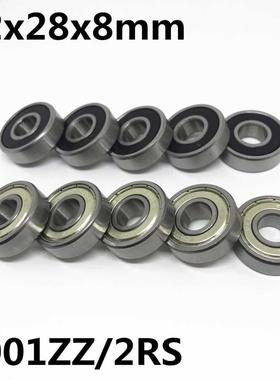 10Pcs High quality 6001ZZ 6001-2RS ball bearing 12x28x8 mm d
