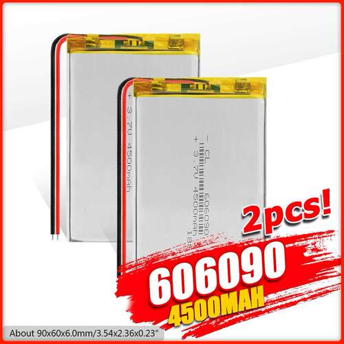 .7V 4500mAh Lipo Battery 606090 With PCB For Tablet DVD PA
