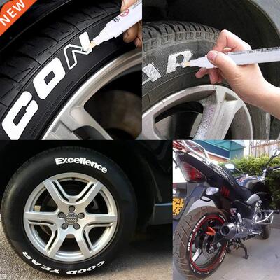 1PC Car White Tyre Paint Marker Pens Waterproof Permanent Pe