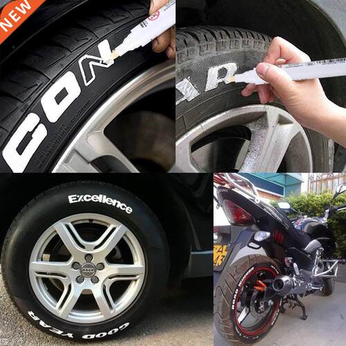 1PC Car White Tyre Paint Marker Pens Waterproof Permanent Pe