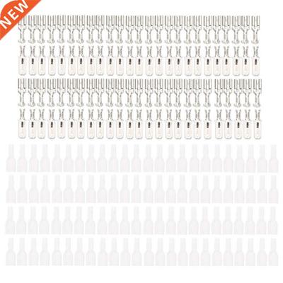 200pcs Tin Plated Brass 6.3mm Spade Wire Terminals Crimp Con