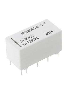 5V Coil Bistable Latching Relay DPDT 2A 30V DC 1A 125V AC HF