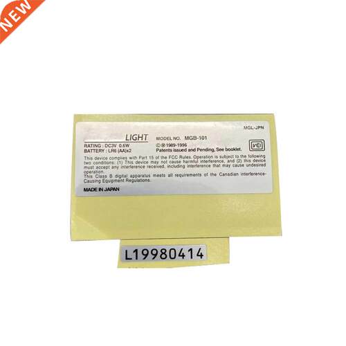 10 PCS a lot New Lables Stickers Replacement For Gameboy lig