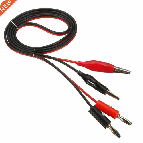 Alligator Test Lead Clip To Banana Plug Probe Cable for Mult