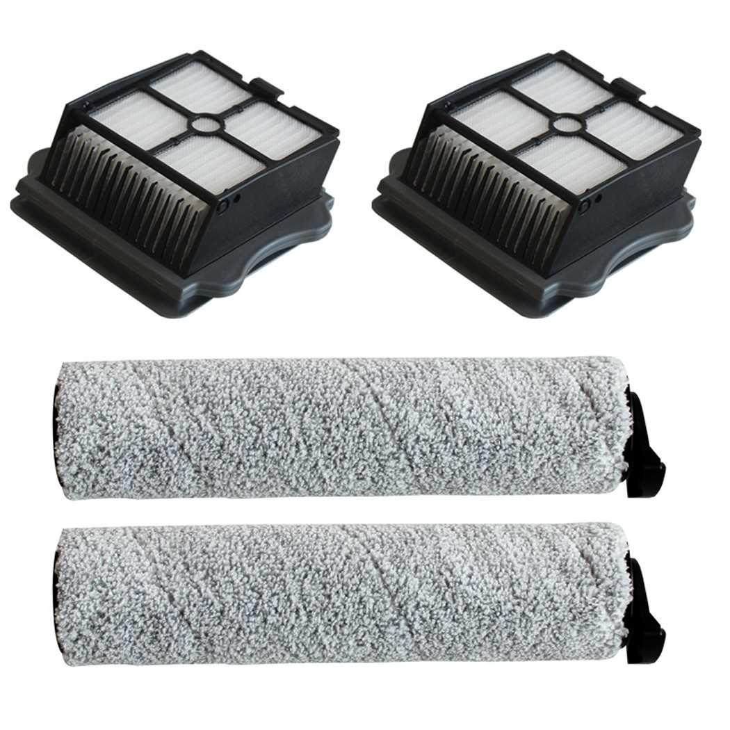 2X Filters + 2X Rler Brushes Washable For Wireless Tineco