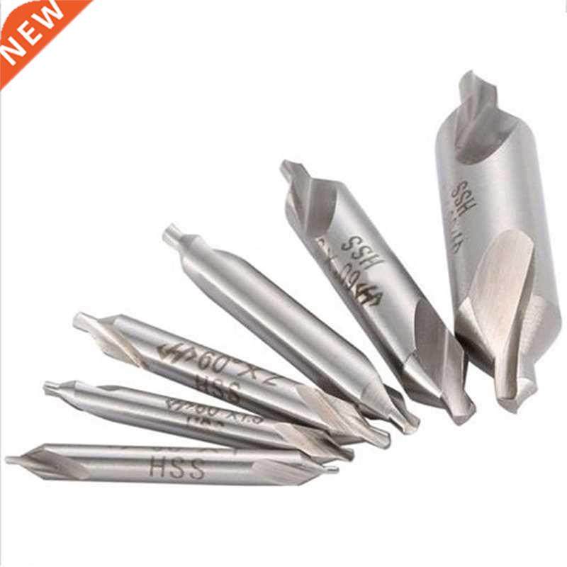 6pcs HSS Center Drill Bits Set Combined Countersinks Drill B