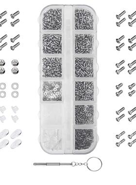 Mini Nails Nut Assortment Repair Tiny Screws Tool Set 1100Pc