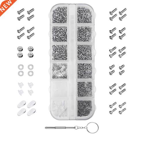 Mini Nails Nut Assortment Repair Tiny Screws Tool Set 1100Pc