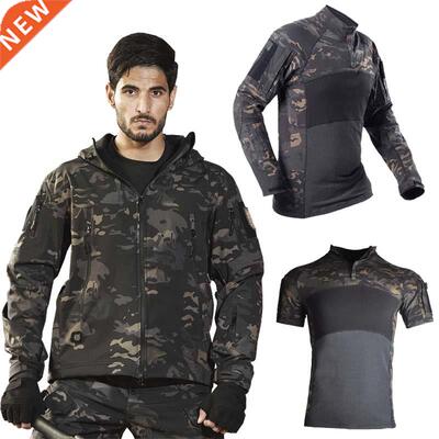 Outdoor Hiking Jacket+Shirts Soft Shell Outwear Windproof Wi