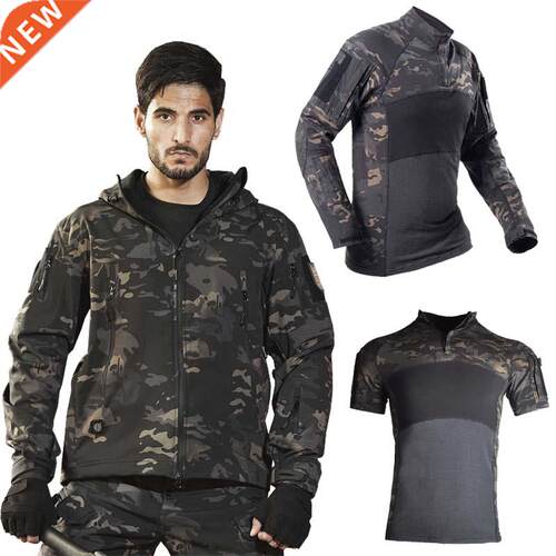 Outdoor Hiking Jacket+Shirts Soft Shell Outwear Windproof Wi