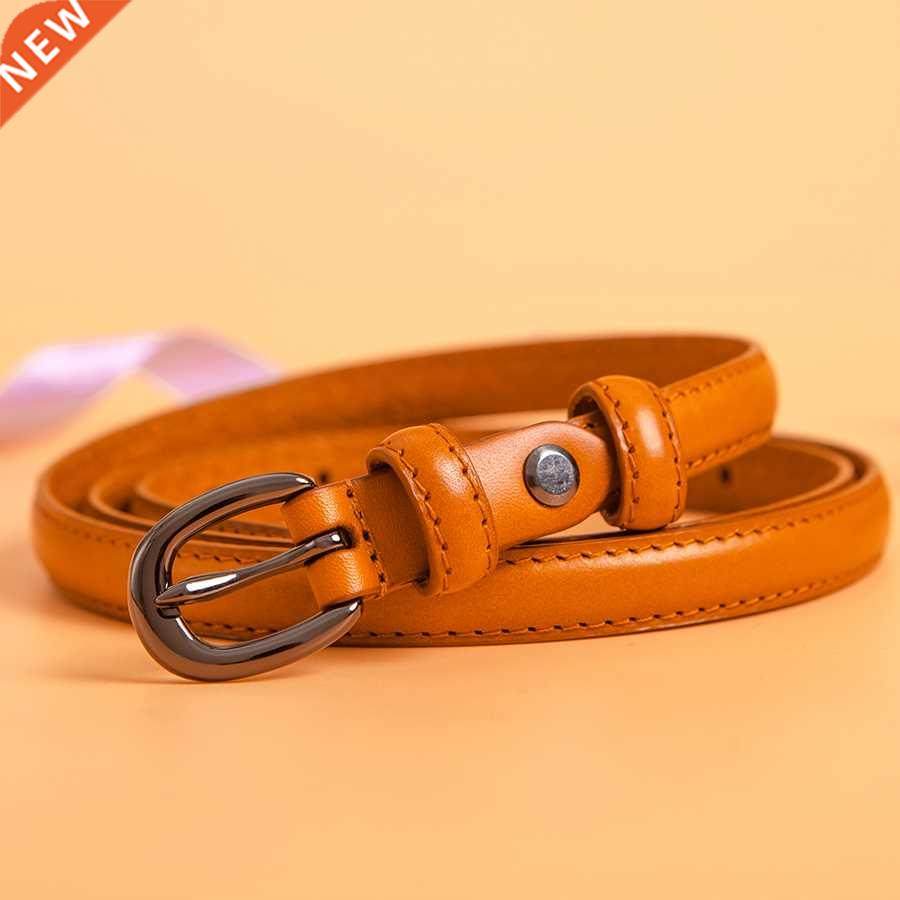 high quality Strap women leather fashion female thin belt wo