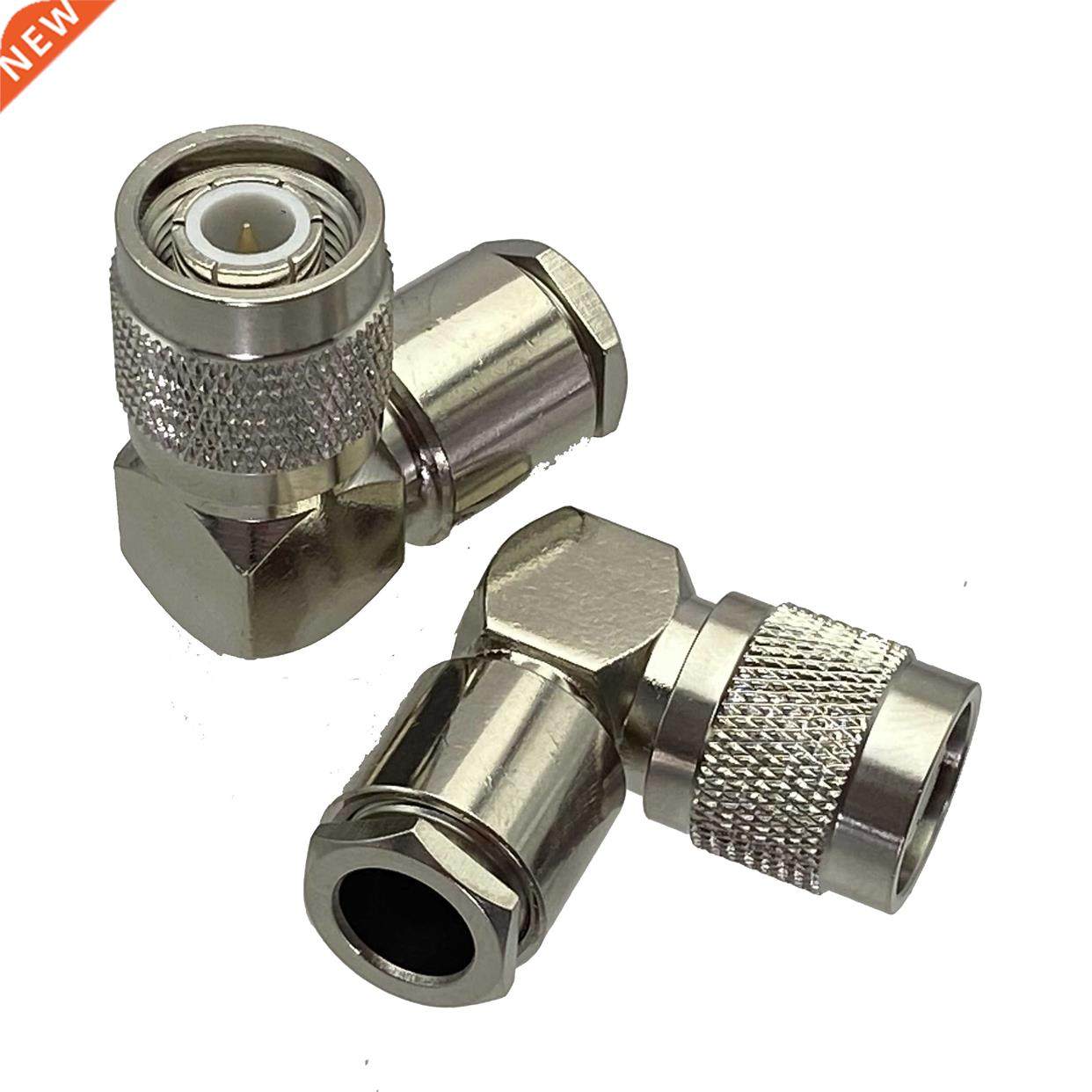 1Pcs Connector TNC Male Plug Right Angle Clamp RG5 RG6 LMR30