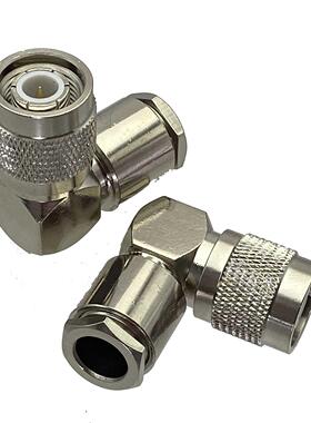 1Pcs Connector TNC Male Plug Right Angle Clamp RG5 RG6 LMR30