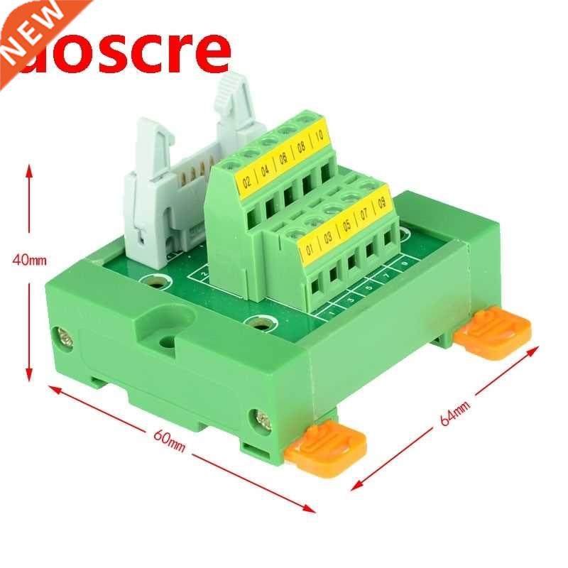 IDC10 male terminal block breakout board IDC10 connector PLC