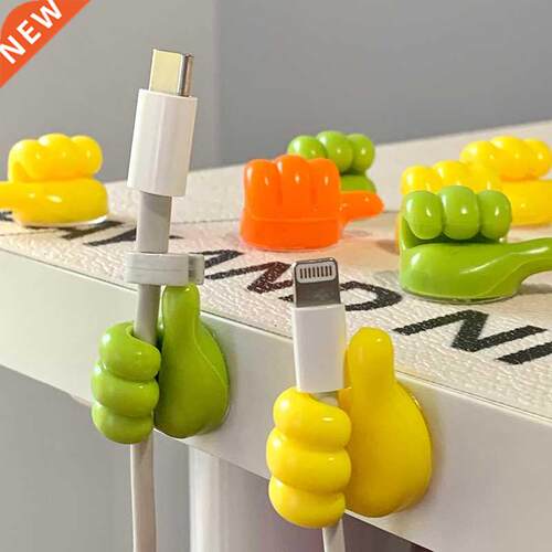 Multifunctional Clip Holder Thumb Hooks Wire Organizer Wall