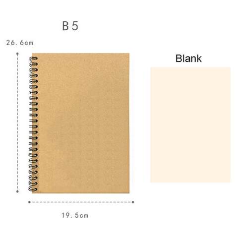 *A5 B5 Spiral Notebook Journal Drawing Notebook Daily Weekly
