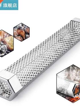 1pc Het Resistnt BBQ Smoker Tube Stinless Steel G