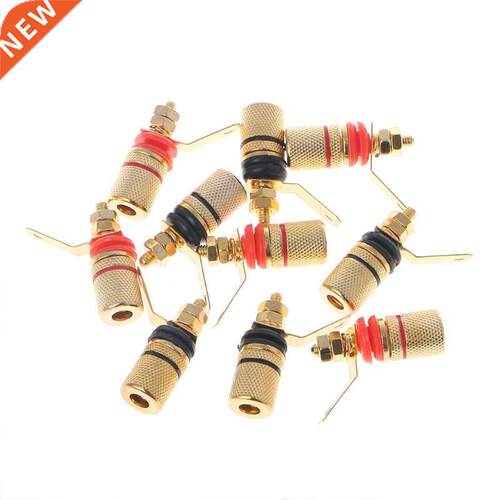 10 Pcs 4mm Gold Plated Amplifier Terminal Binding Post Banan