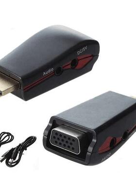 HDMI to VGA Adapter with Cable Power Male To Female 1080p HD