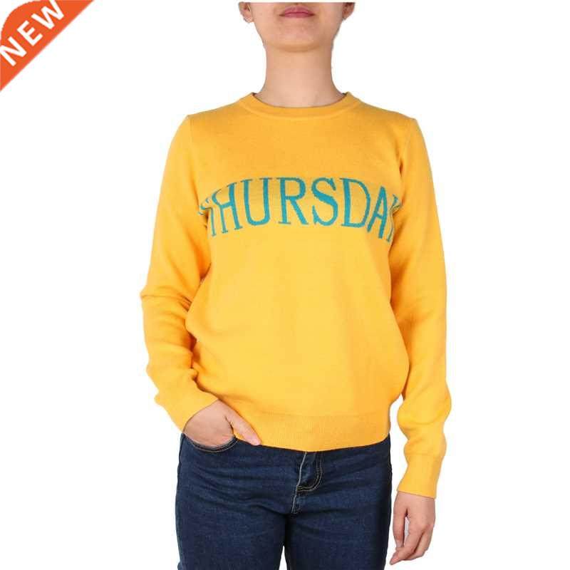 runway design letter print sweater pullovers women long sle
