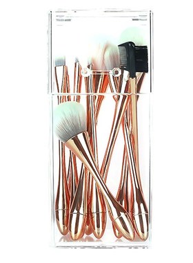 Makeup Brush Holder,Cosmetic Brush Organizer with Lid,Dustpr
