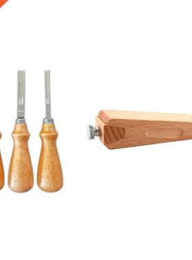 3Pcs Lether Crft Edge Skiving Beveler Tool Set 4mm 6mm nd