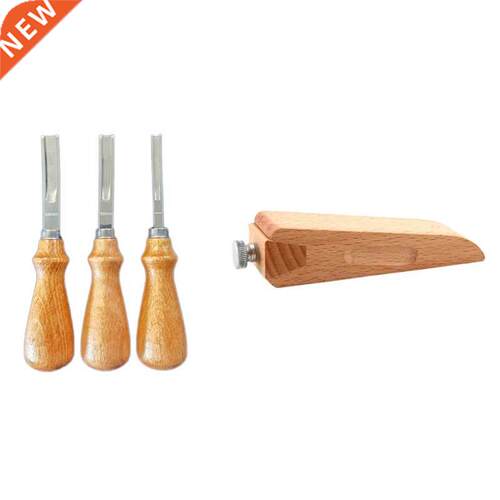 3Pcs Lether Crft Edge Skiving Beveler Tool Set 4mm 6mm nd