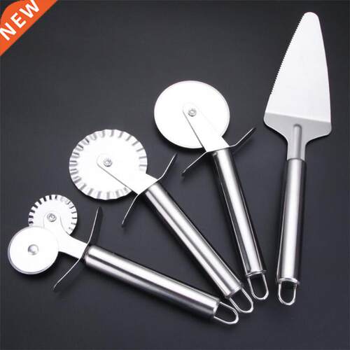 3 Patterns Stainless Steel Pizza Cutter Double Roller Pizza