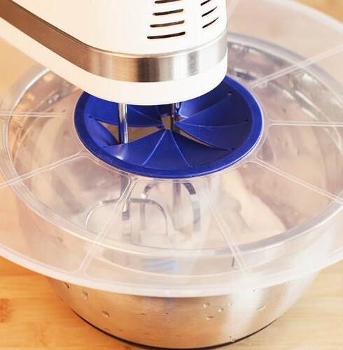 Silicone Splatter Screen Baking Mixing Bowl Guard Covers Pot