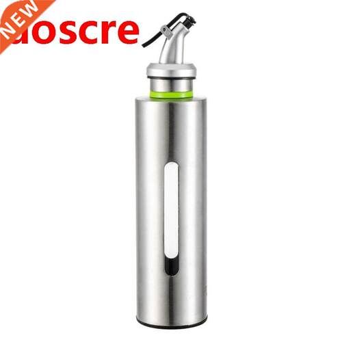 150/250ml Visible Kitchen Oil Bottle Stainless Steel Leak-pr