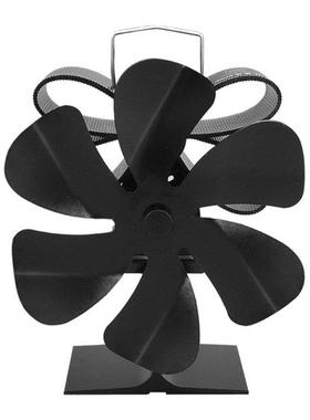 Wood Stove Fan Fireplace Fan 6-blade Efficient Heat Distribu