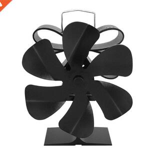 Wood Stove Fan Fireplace Fan 6-blade Efficient Heat Distribu
