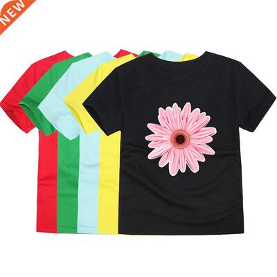 TINOLULING Girls Fashion Floral T Shirts Cotton Summer Short