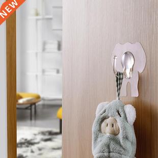 Wall Hooks Hanger Storage Organizer Transparent Cartoon Elep