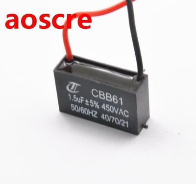 1PCS Fan capacitor CBB61 1.5UF starting capacitor 450V 400V