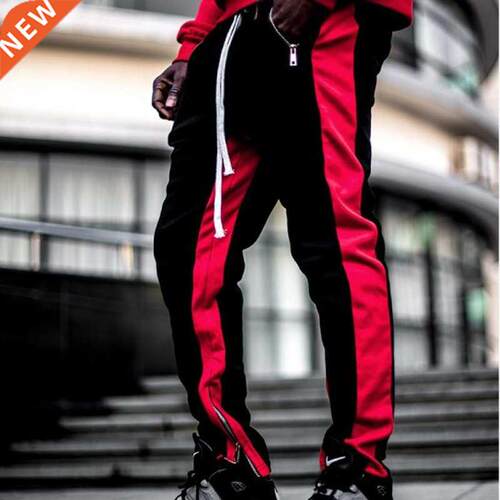 HOT 2021 Outdoor autumn winter sport striped patchwork joggi