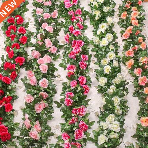 33 flower heads / batches of slk roses vy, green leaves, u