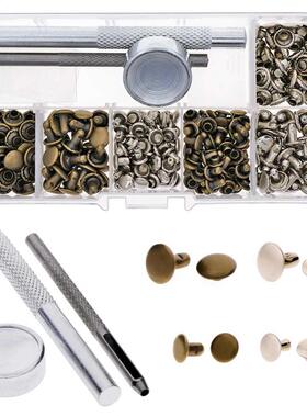 120 SetsPack Practical Leather Fastener Press Stud Buttons P