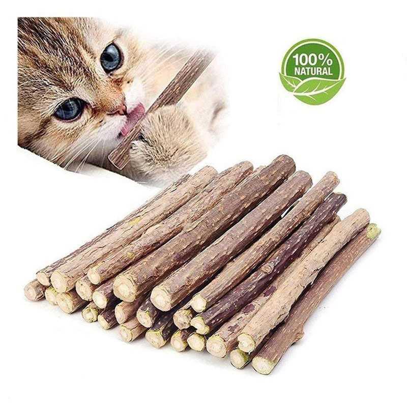 Cat Catnip Sticks Pet Teeth Cleaning Chew Toy for Cats 100%